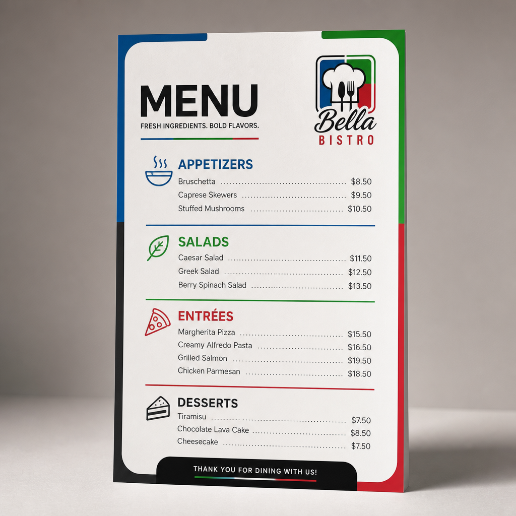 Menu Cards